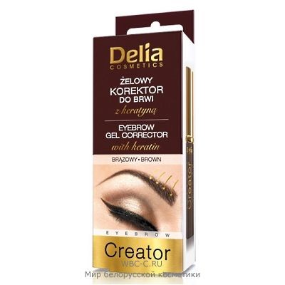 CAMELEO Delia Гель-корректор для бровей и ресниц темно-коричневый 3.0