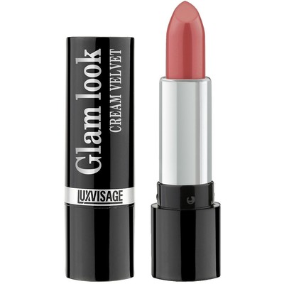 LUX visage Glam look  Помада для губ кремовая cream velvet 305 ягодный щербет