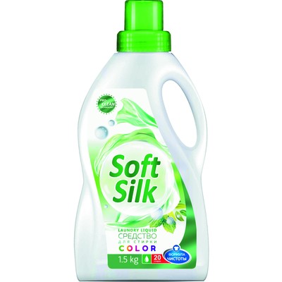 РОМАКС Soft Silk Средство для стирки цветного белья жидкое Color 1,5кг