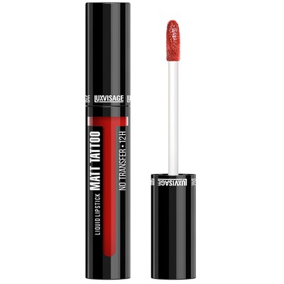 LUX visage MATT TATTOO NO TRANSFER 12H  Помада для губ жидкая матовая стойкая тон 109 Classic Red