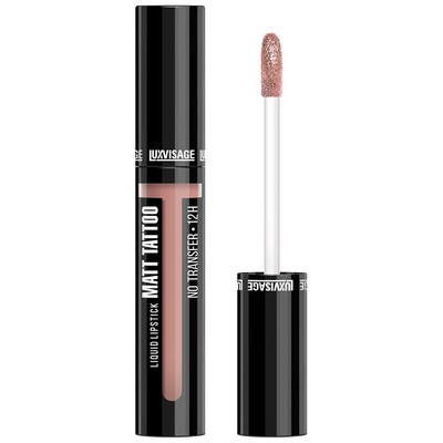 LUX visage MATT TATTOO NO TRANSFER 12H  Помада для губ жидкая матовая стойкая губная тон 120 Ice Beige