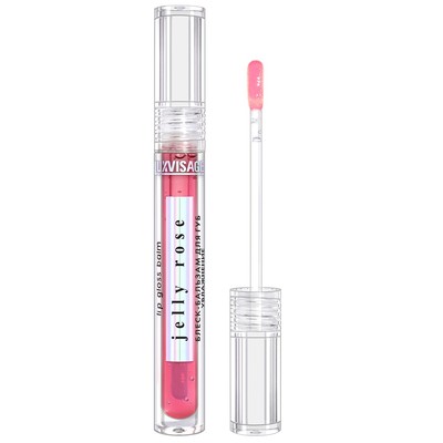 LUX visage JELLY  Блеск-бальзам для губ ROSE увлажнение