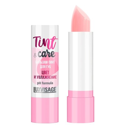 LUX visage Бальзам-тинт для губ Tint & care pH formula цвет и увлажнение тон 01 Rose
