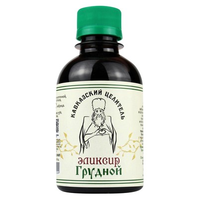 Бизорюк Кавказский Целитель Эликсир Грудной, пластик, 200 мл,