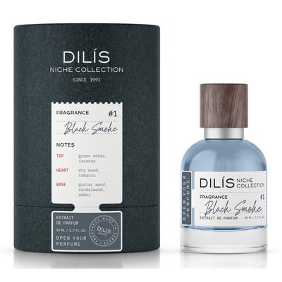 Dilis NICHE COLLECTION  Духи муж Black Smok 50мл