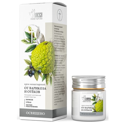 МИРЭКО Мирэко Крем монастырский на маклюре От варикоза и отёков, пластик, 40 мл, Монастырская лавка